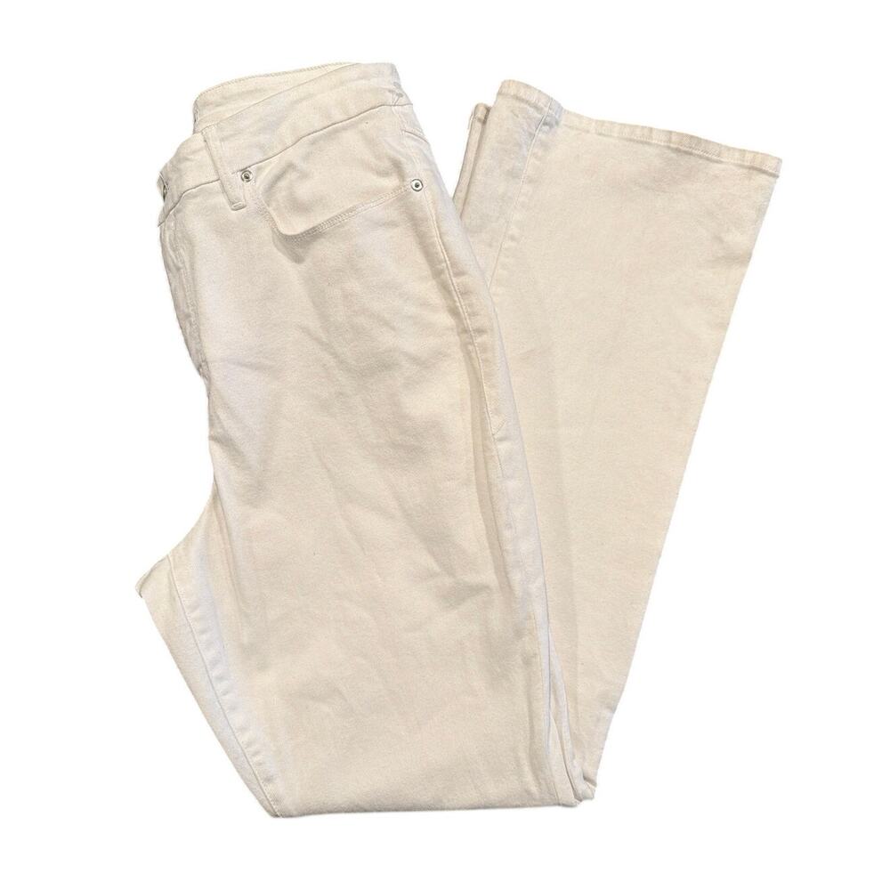 NWOT Good American Bootcut Jeans, White, Women's Size 16